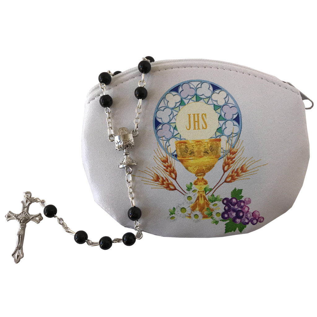 COMM ROSARY & POUCH SET BOY