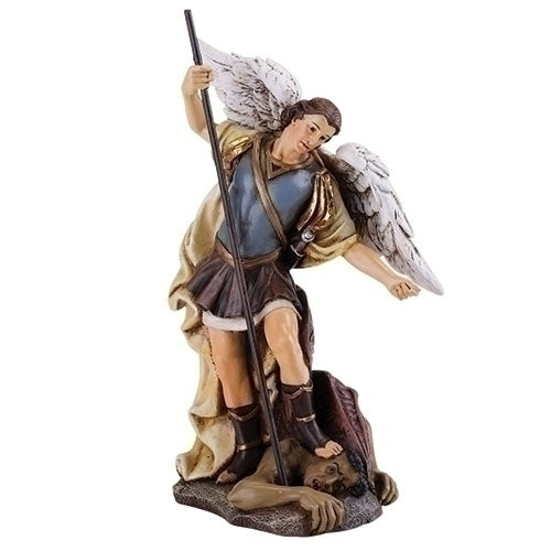 ST MICHAEL STATUE 4.75" COLOR