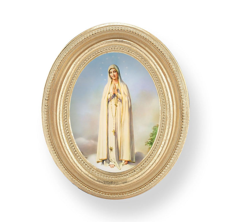 OL OF FATIMA GOLD OVAL FRAME
