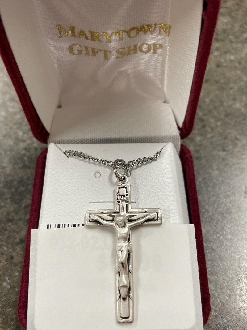 SS CRUCIFIX 16/18" CH & BX