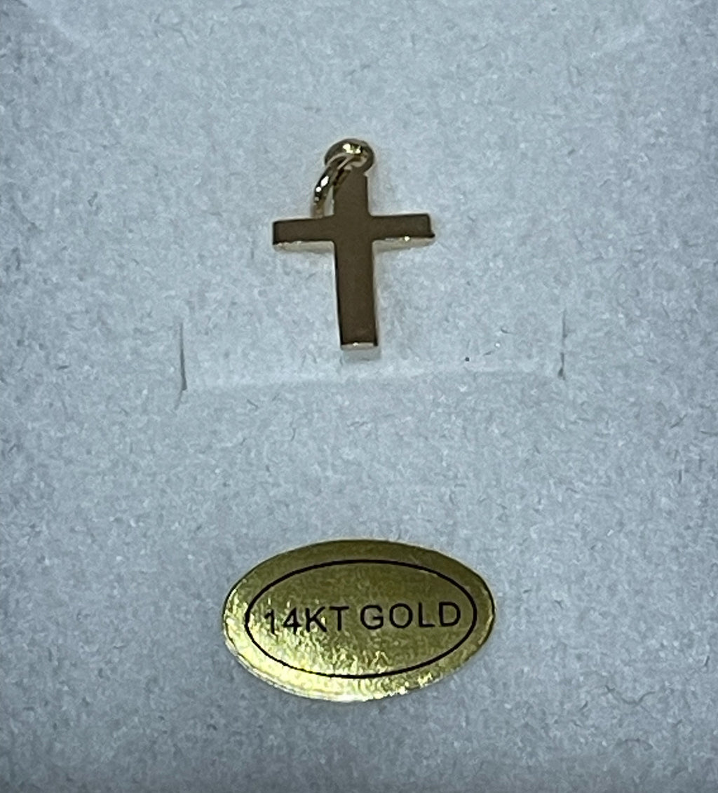 14KT GOLD SMALL CROSS
