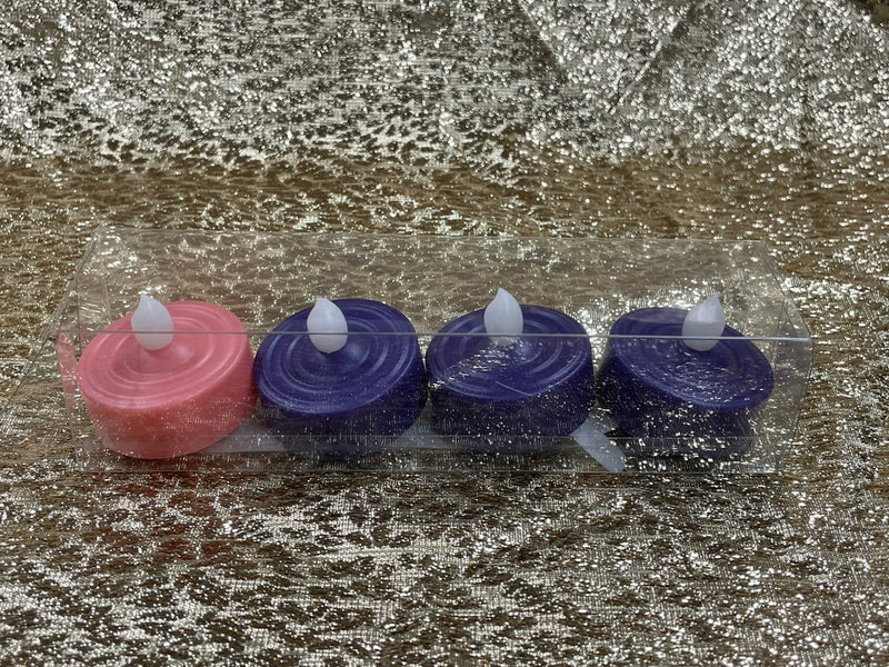 4PC LED TEALIGHT ADVENT CANDLE