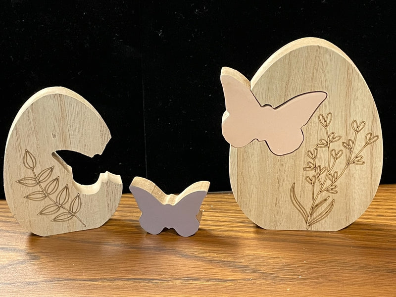 BUTTERFLY EGG 2 PIECE SET