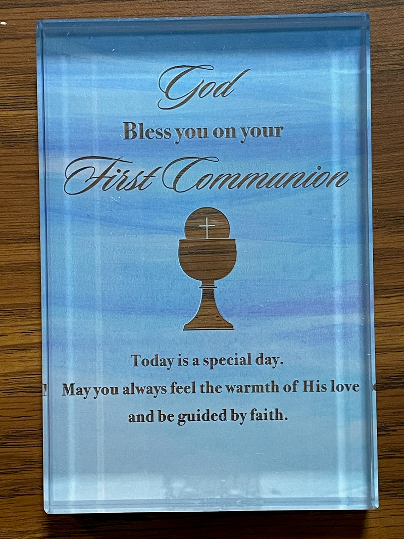 FIRST COMMUNION PLAQUE