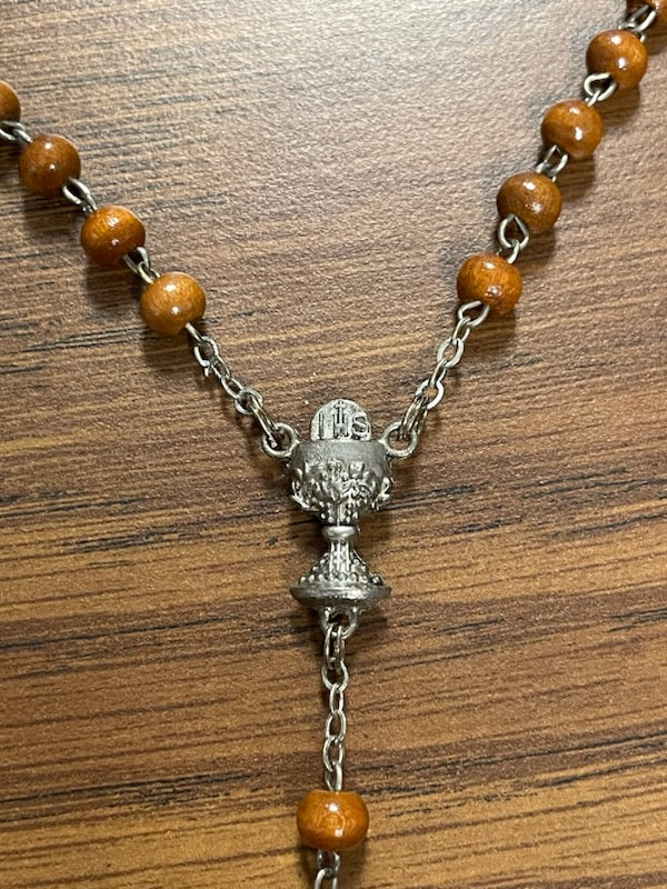 BROWN WOOD COMMUNION ROSARY