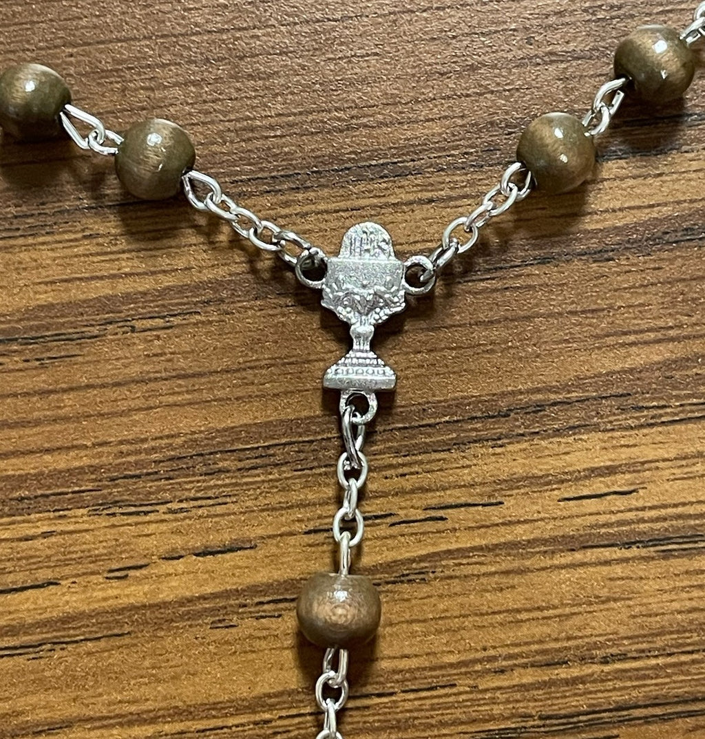 BROWN WOOD COMMUNION ROSARY