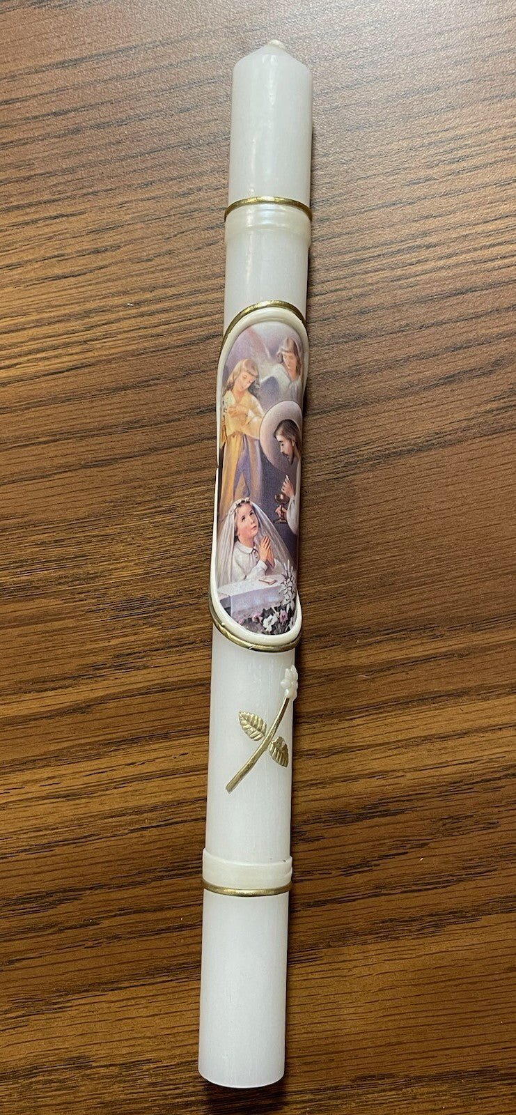 FIRST COMMUNION CANDLE GIRL12"