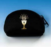 COMMUNION ZIPPERED POUCH BLACK