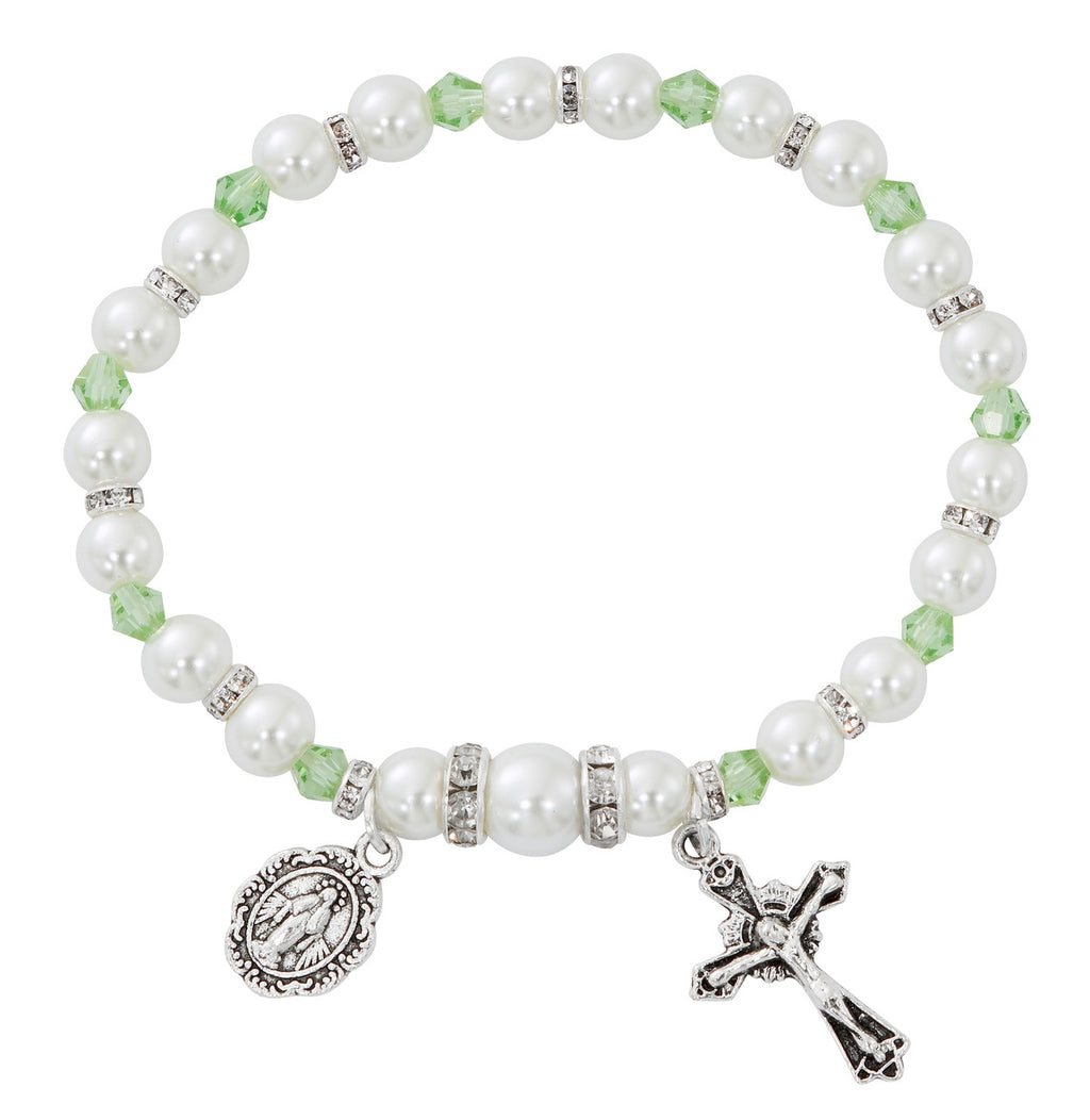 AUGUST PERIDOT PEARL BRACELET