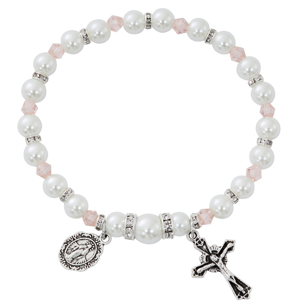 OCTOBER ROSE PEARL BRACELET