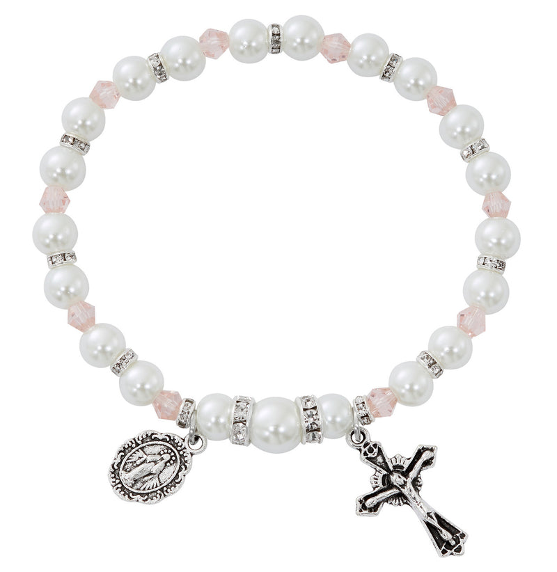 OCTOBER ROSE PEARL BRACELET