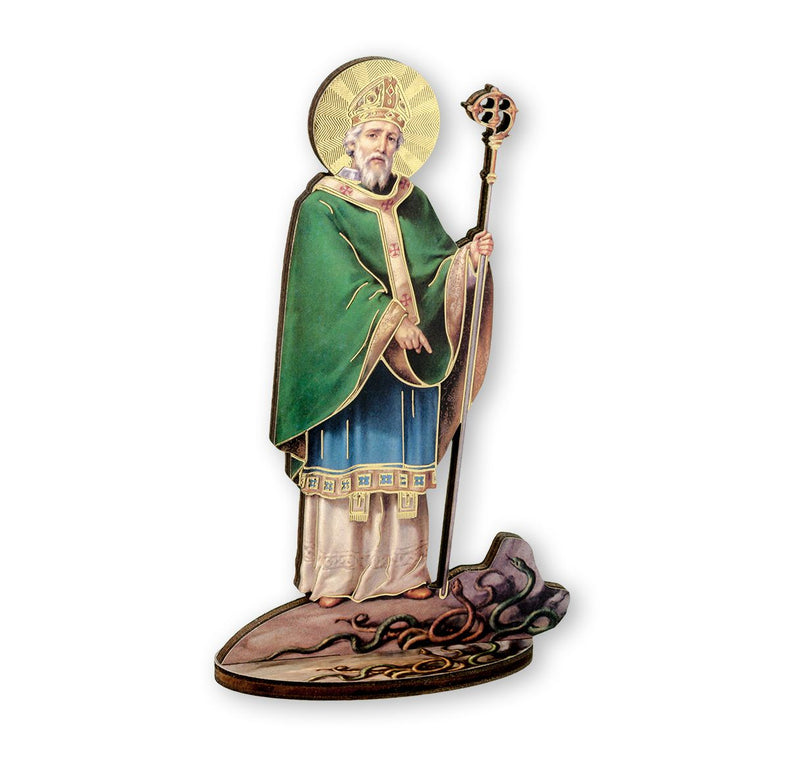 6" ST PATRICK GLD FOIL STATUE
