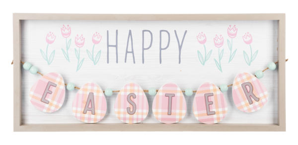 HAPPY EASTER WALL DECOR