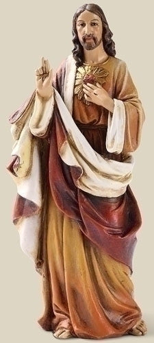 SACRED HEART JESUS RESIN 6.25"