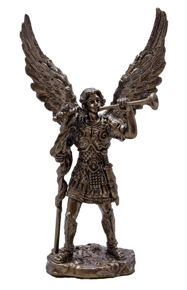 ST GABRIEL COLD CAST BRONZE 4"