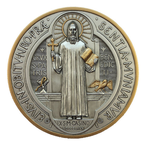 ST BENEDICT MEDAL PLAQUE