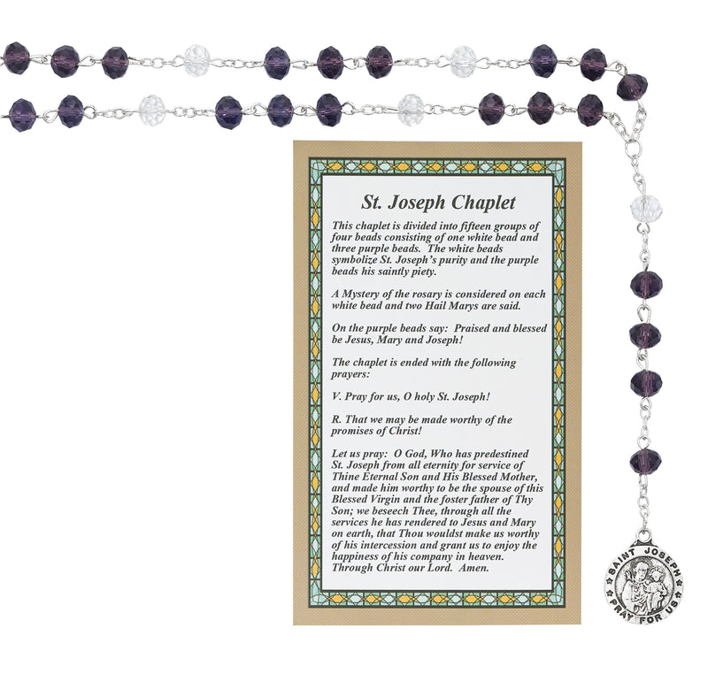ST JOSEPH CHAPLET CARDED