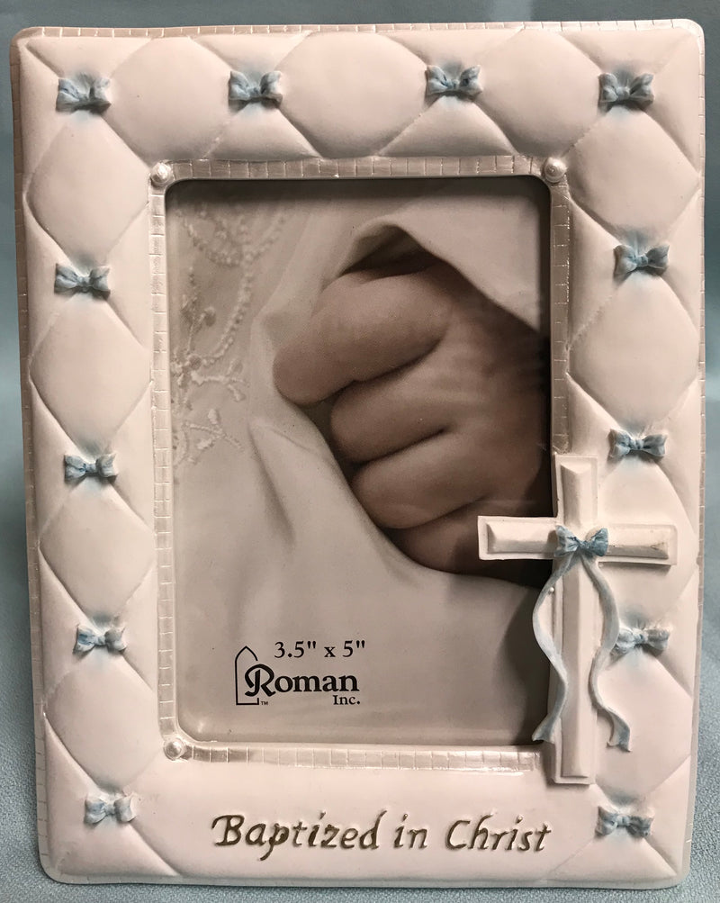 BOY BAPTISM FRAME 3.5X5