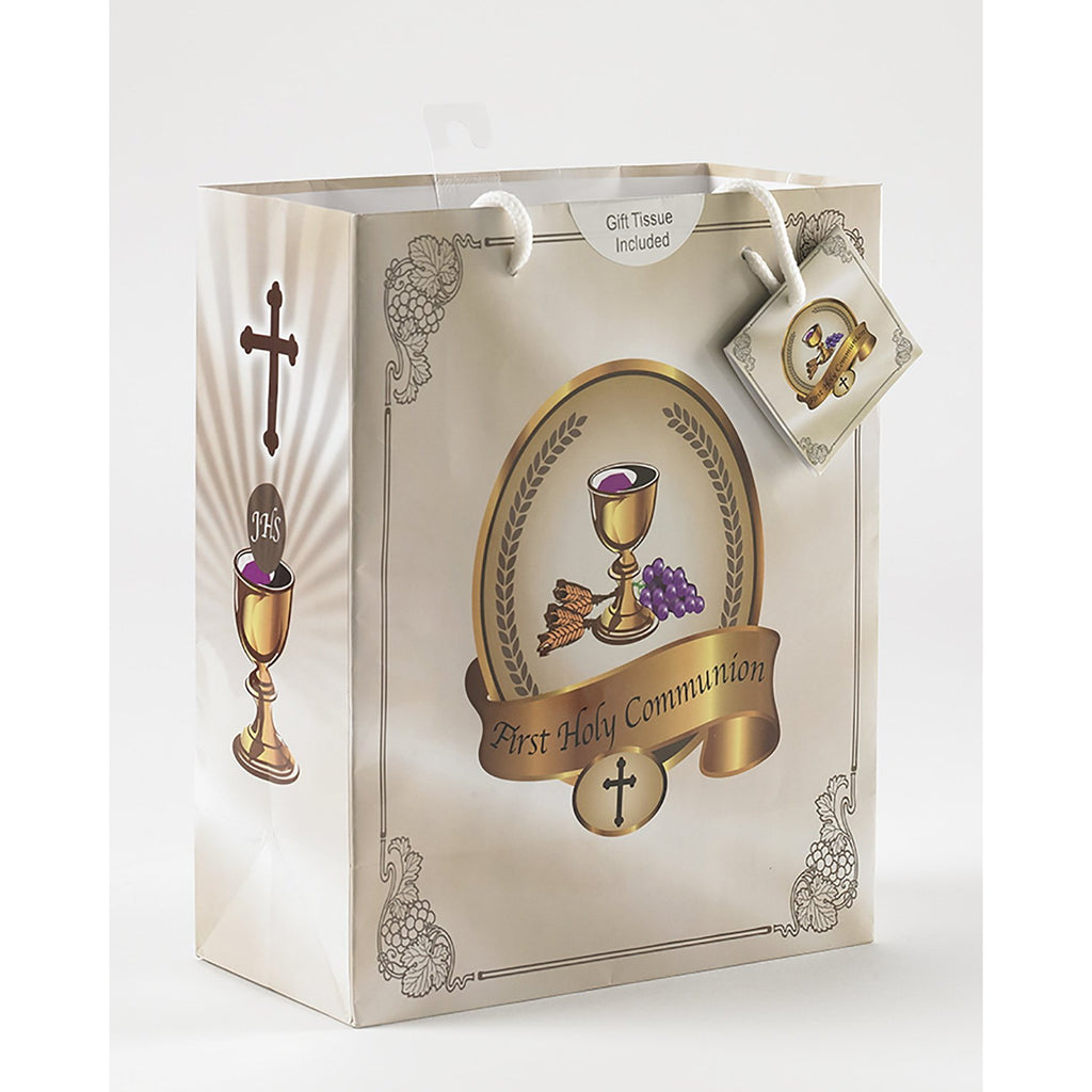 SM COMMUNION BAG W/TISSUE