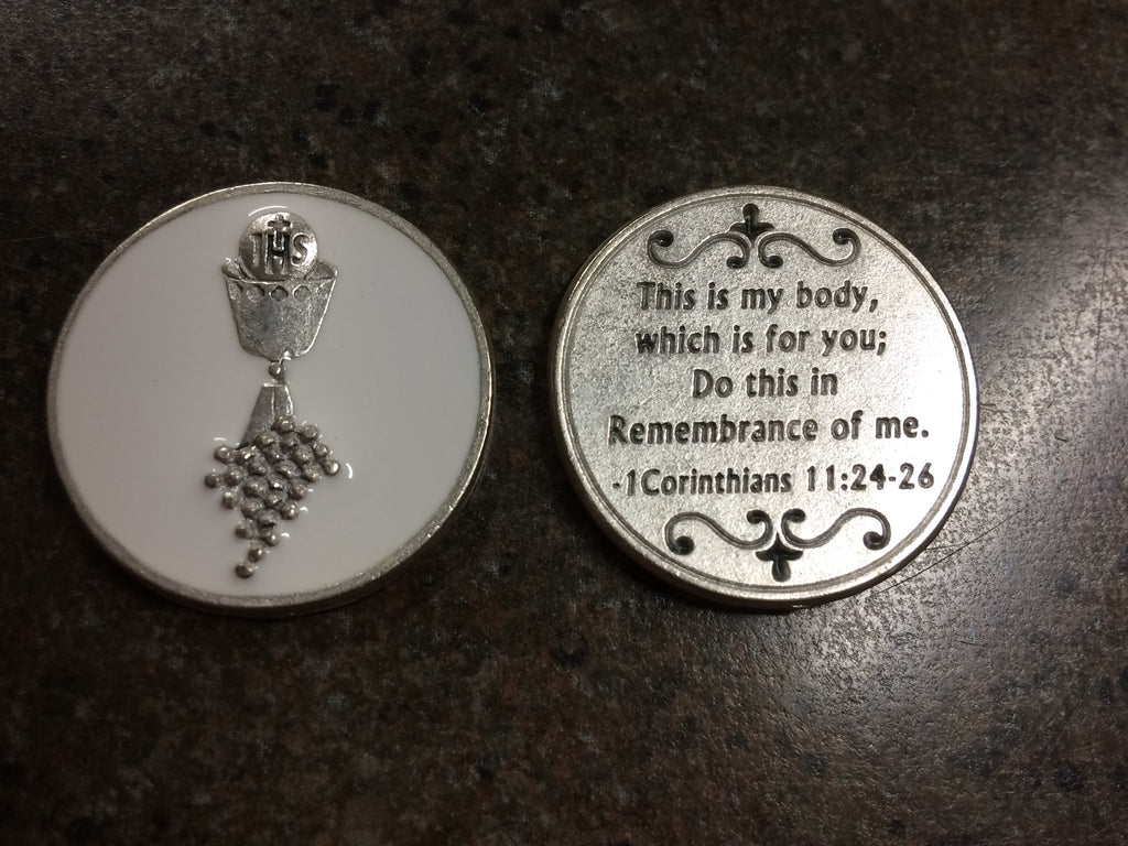 COMMUNION COIN WHITE CHAL/GRAP