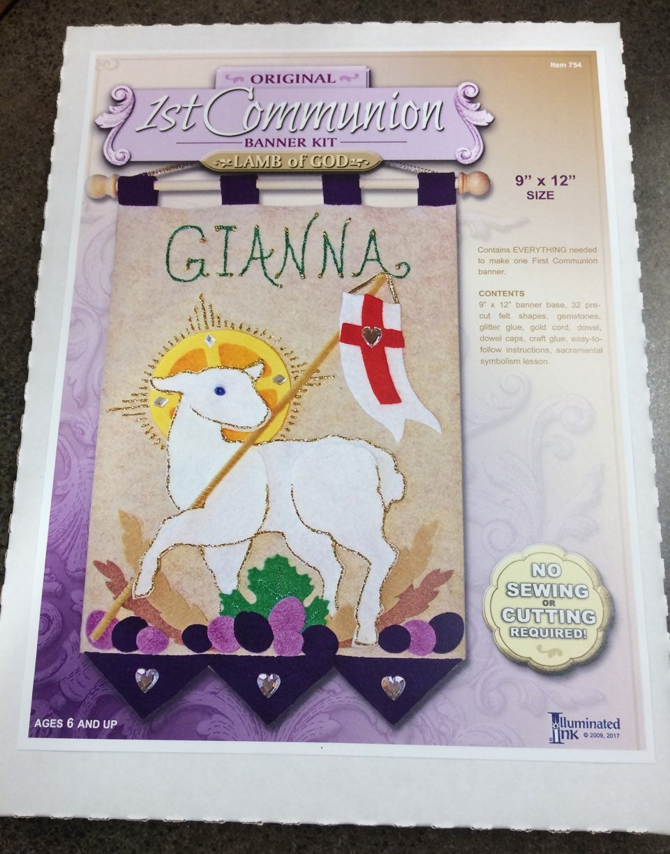 COMM BANNER KIT PURPLE LAMB