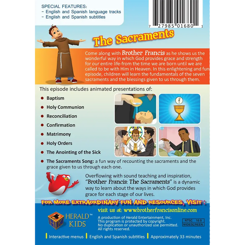 BRO FRANCIS THE SACRAMENTS DVD