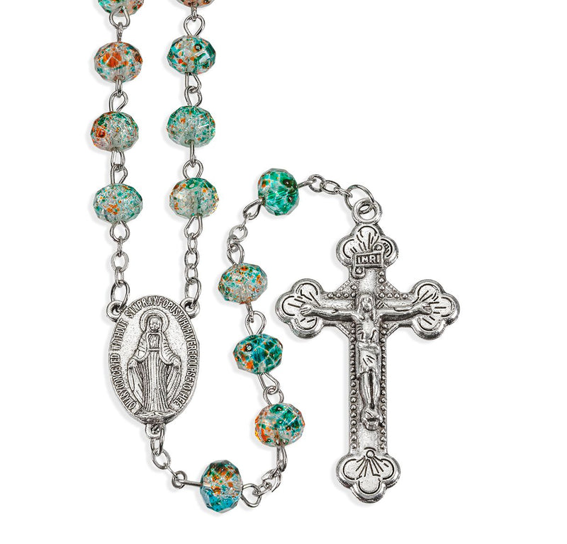 SPECKLED TURQUOISE ROSARY