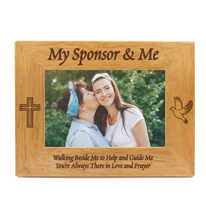WOOD MY SPONSOR AND ME FRAME