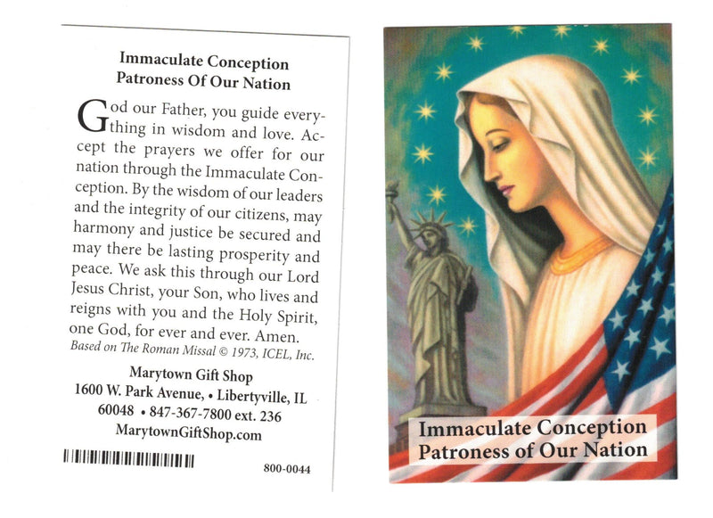 LADY OF LIBERTY PRAYER CARD 25