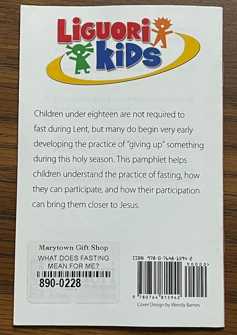 WHAT DOES FASTING MEAN FOR ME?