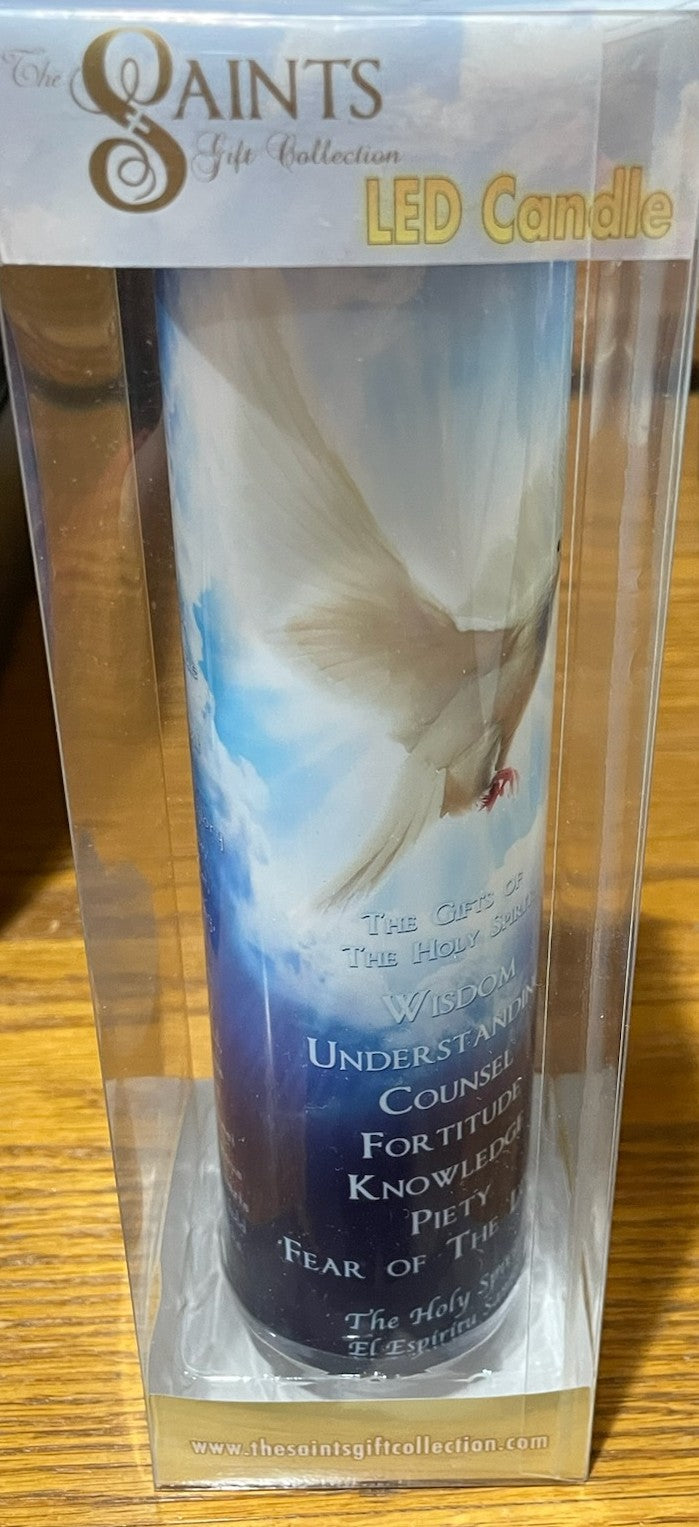 LED CANDLE HOLY SPIRIT BLUE