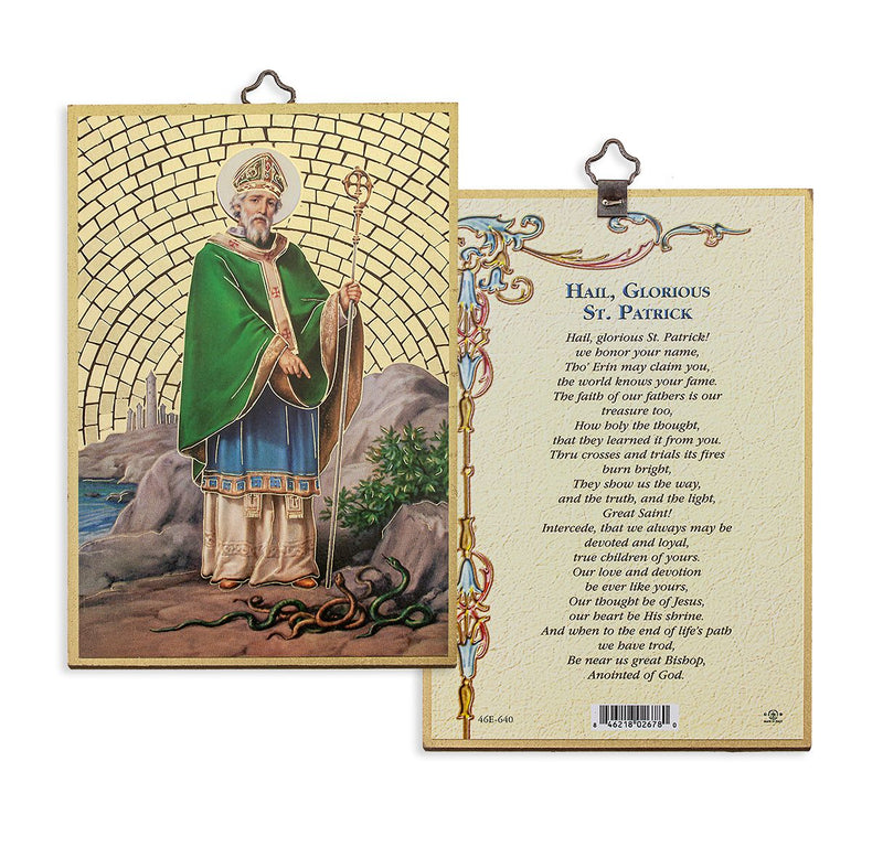 ST PATRICK MOSAIC PLAQUE