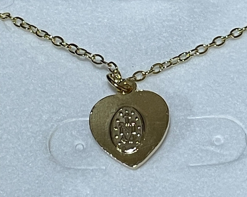 SMALL MIRACULOUS HEART MEDAL