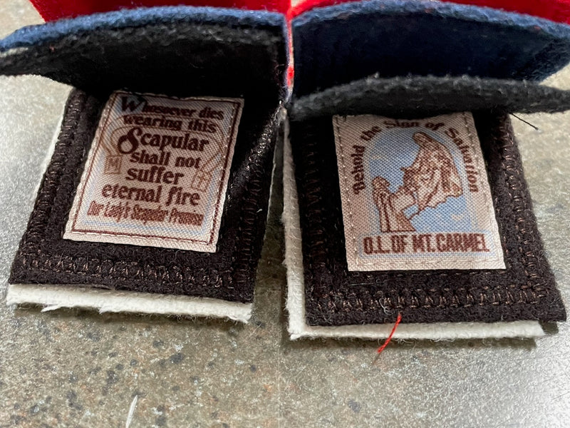 FIVE FOLD WOOL SCAPULAR