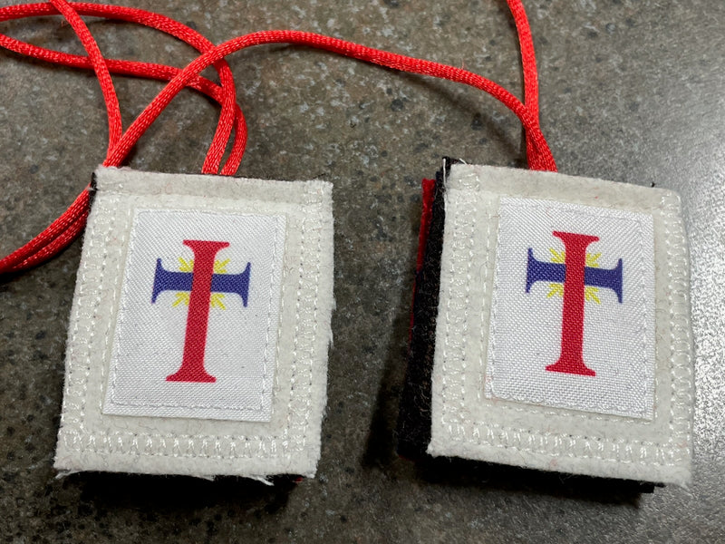 FIVE FOLD WOOL SCAPULAR