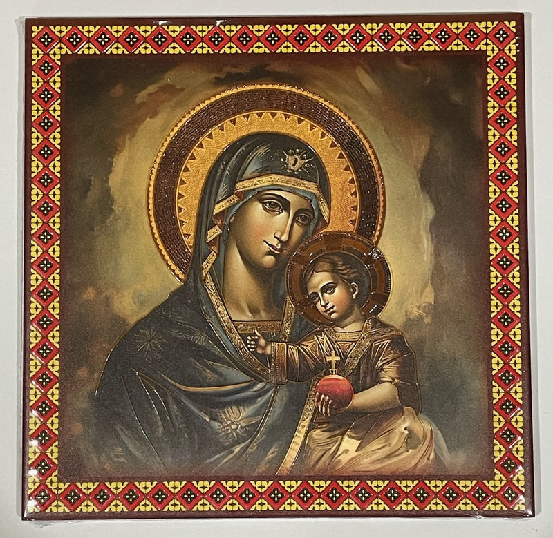 BYZANTINE MADONNA CERAMIC PLQ