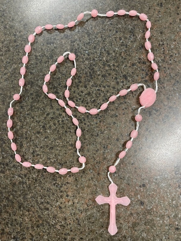 PINK CORD ROSARY