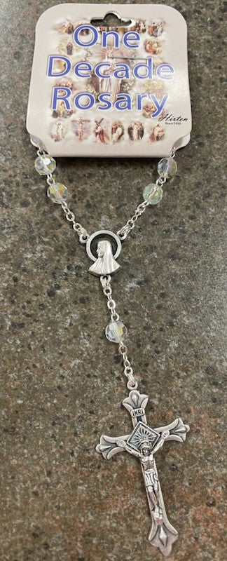 5MM CRYSTAL ONE DECADE ROSARY