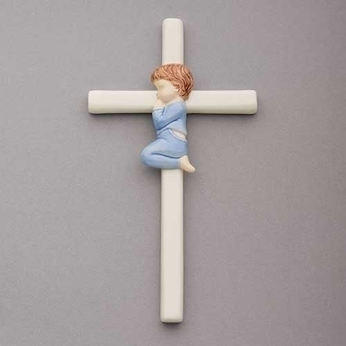 7.5" PORCELAIN BOY CROSS