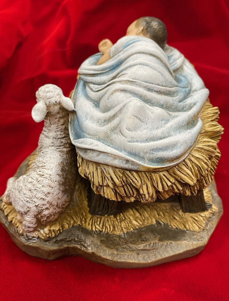 SLEEPING CHILD JESUS WITH LAMB
