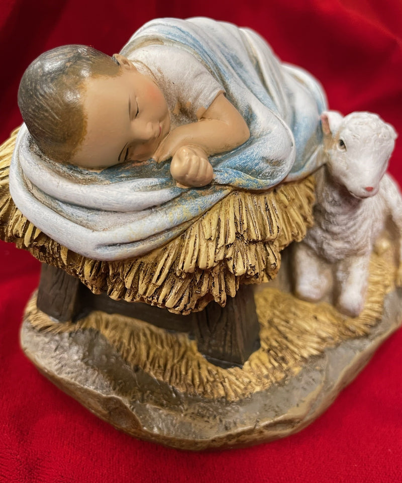 SLEEPING CHILD JESUS WITH LAMB