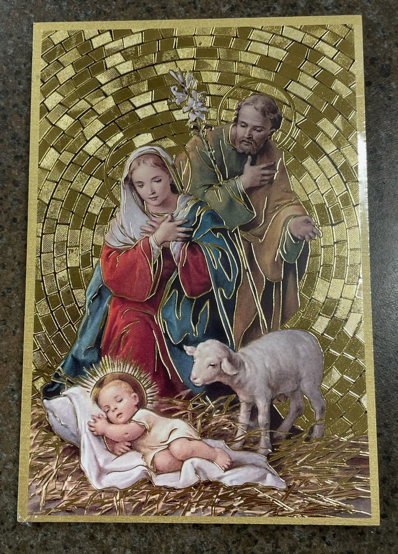 HOLY FAMILY MOSAIC PLAQUE