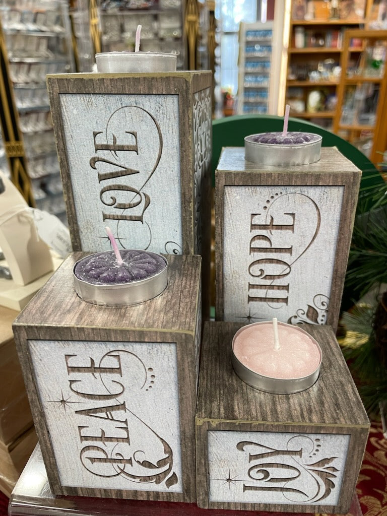 PILLAR ADVENT CANDLE SET