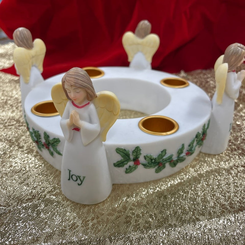 ANGEL ADVENT WREATH NO CANDLES