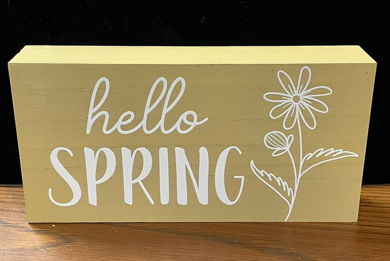 LARGE EASTER BLOCK YELLOW