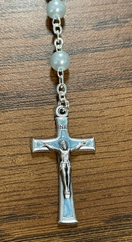 BLUE BEAD COMMUNION ROSARY