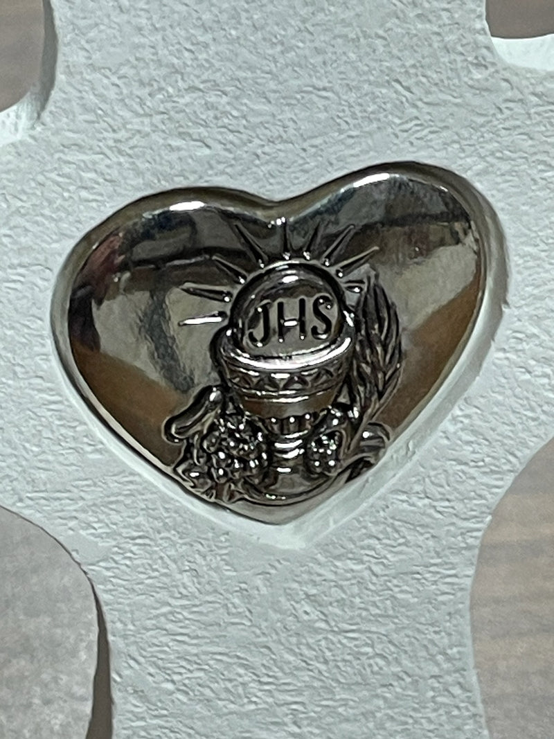 COMMUNION WHITE CROSS CHALICE