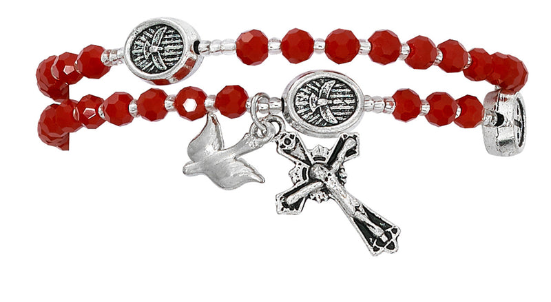RED HOLY SPIRIT TWIST BRACELET