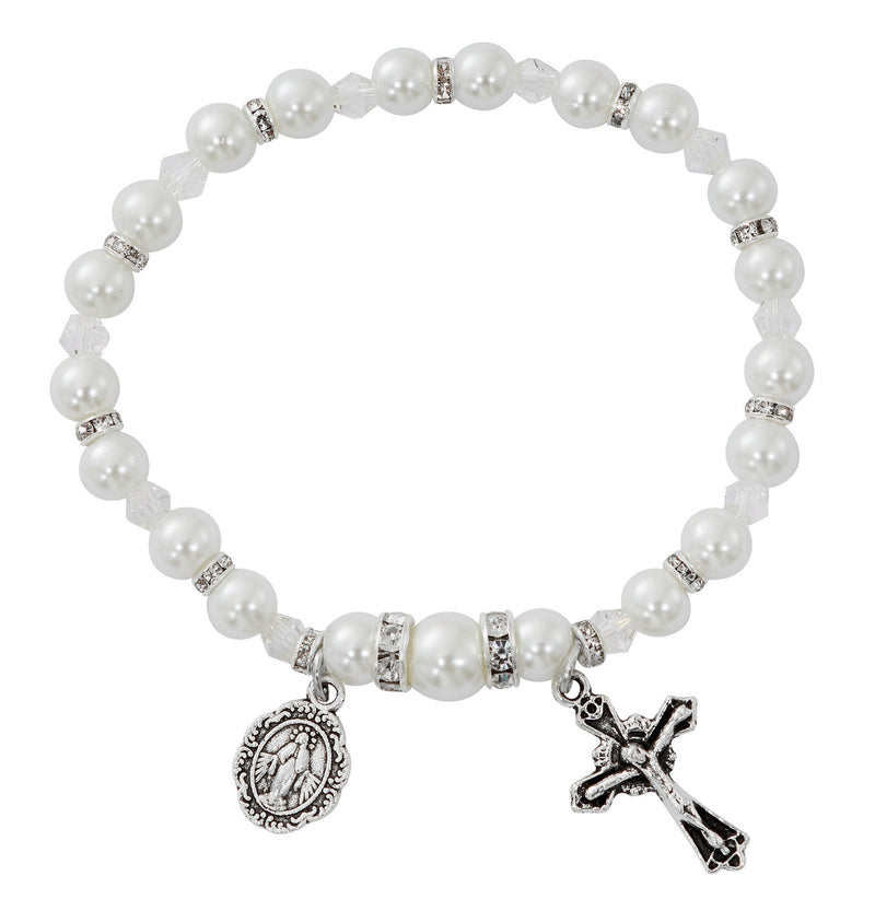 APRIL CRYSTAL PEARL BRACELET