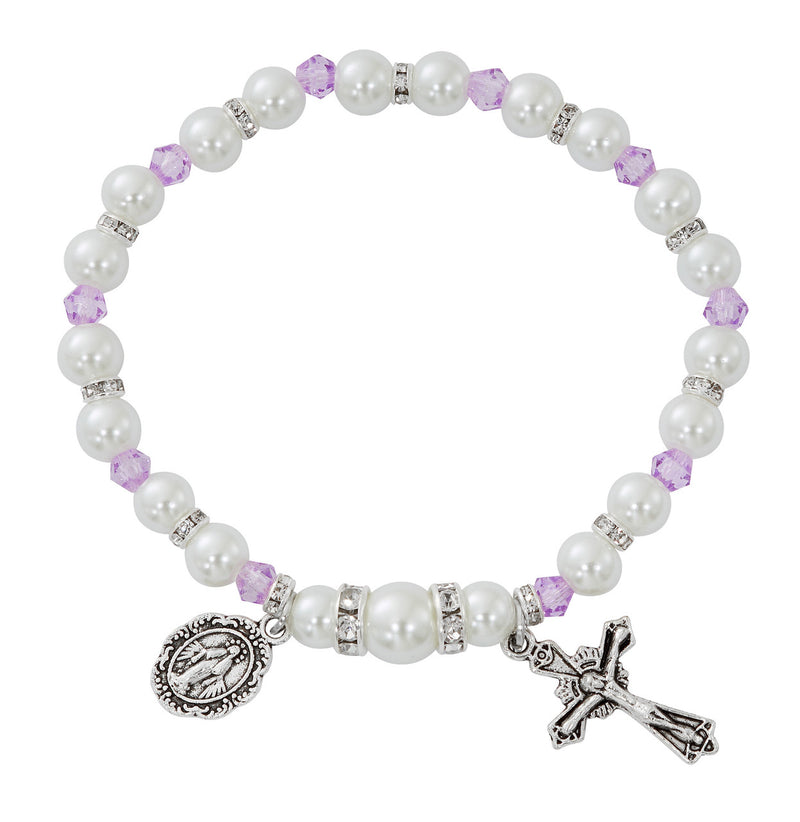 JUNE AMETHYST PEARL BRACELET
